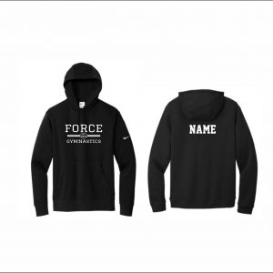 Force Gymnastics - 9. Nike Hooded Sweatshirt (logo #1)