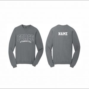 Force Gymnastics - 23. Beach Wash Garment Dyed Crewneck Sweatshirt (Logo #2)
