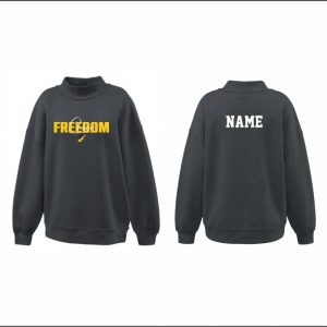 Freedom Cheer - 4. Womens Mock Neck Sweatshirt