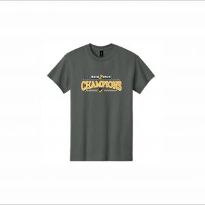 FHS Softball Champions - 2. Short Sleeve Cotton T-Shirt (Charcoal - Front logo)