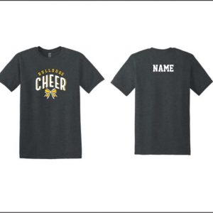 BTAA Cheer - 6. Short Sleeve Cotton T-Shirt (Dark Gray Heather)