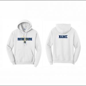 Notre Dame Cheer - 11. Hooded Sweatshirt (White)