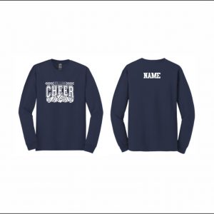 NLYAA Cheer - 7. Long Sleeve Cotton T-Shirt