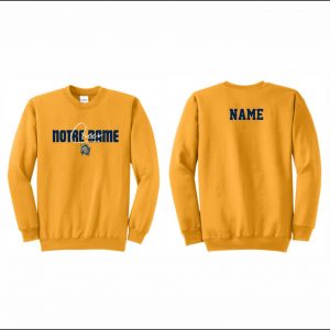 Notre Dame Cheer - 14. Crewneck Sweatshirt (Gold)
