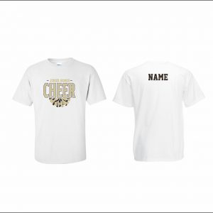 Junior Hawks Cheer - 19. Short Sleeve Cotton T-Shirt (white)