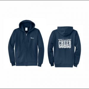 NLYAA Cheer - 11. Full Zip Hoodie (Navy)