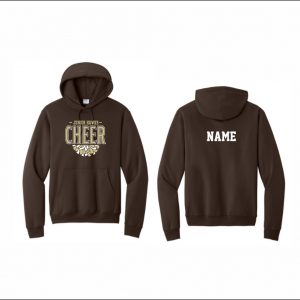 Junior Hawks Cheer - 23. Hooded Sweatshirt (brown)
