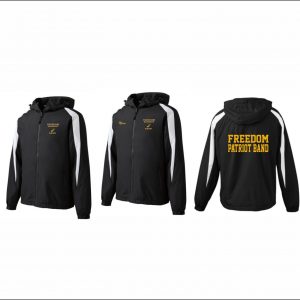 Freedom Band - 28. Lightweight Fleece Lined Colorblock Jacket (Black/White)