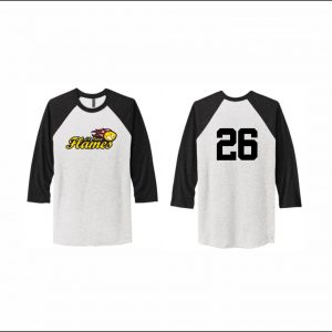 LV Patriot Flames - 34. Tri-Blend 3/4 Sleeve Raglan Tee (Asst. Colors)