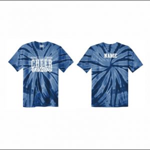 NLYAA Cheer - 4. Short Sleeve Tie-Dye T-Shirt (Navy)