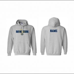 Notre Dame Cheer - 9. Hooded Sweatshirt (Gray)