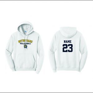 Notre Dame Volleyball - 10. Hooded Sweatshirt (White)