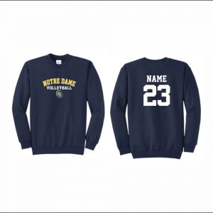 Notre Dame Volleyball - 11. Crewneck Sweatshirt (Navy)