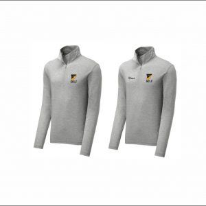 Freedom Golf - 15. Lightweight 1/4 Zip Tri-Blend Pullover (Gray Heather)