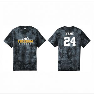 Freedom Boys Soccer - 13. Short Sleeve Tie-Dye T-Shirt (Black)