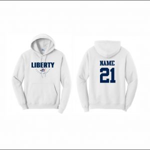 Liberty Field Hockey - 21. Hooded Sweatshirt (White)