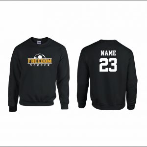 Freedom Boys Soccer - 14. Crewneck Sweatshirt (Black)