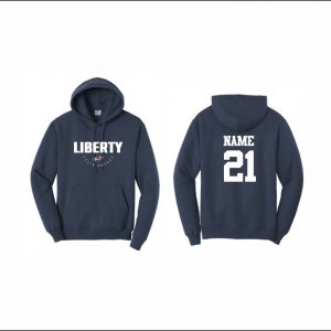 Liberty Field Hockey - 22. Hooded Sweatshirt (Navy)
