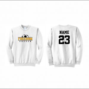 Freedom Boys Soccer - 15. Crewneck Sweatshirt (White)