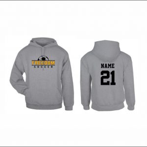 Freedom Boys Soccer - 17. Hooded Sweatshirt (Gray)