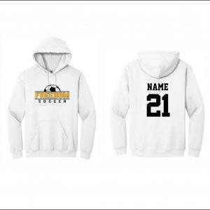 Freedom Boys Soccer - 19. Hooded Sweatshirt (White)