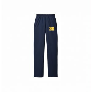 Notre Dame Volleyball - 13. Open Bottom Sweatpants (Navy)