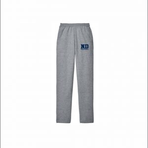 Notre Dame Volleyball - 14. Open Bottom Sweatpants (Gray)