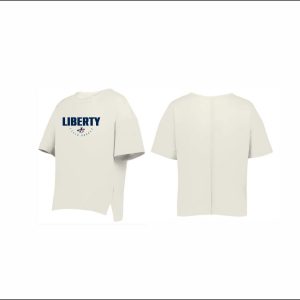 Liberty Field Hockey - 34. Ladies Short Sleeve Relaxed Boxy Tee (Cream)