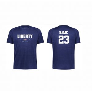 Liberty Field Hockey - 41. Short Sleeve Performance Shirt (Navy Blend)