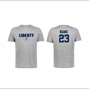 Liberty Field Hockey - 42. Short Sleeve Performance Shirt (Gray Blend)