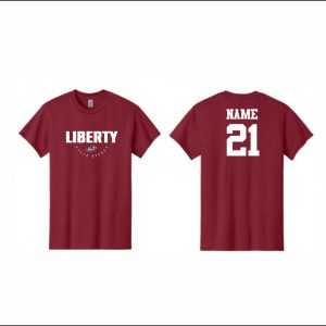 Liberty Field Hockey - 4. Short Sleeve Cotton T-Shirt (Cardinal)
