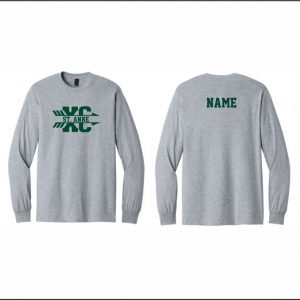 St. Anne Cross Country - 4. Long Sleeve Cotton T-Shirt (Gray)