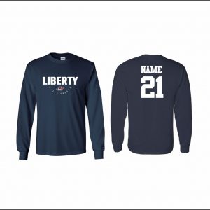 Liberty Field Hockey - 5. Long Sleeve Cotton T-Shirt (Navy)