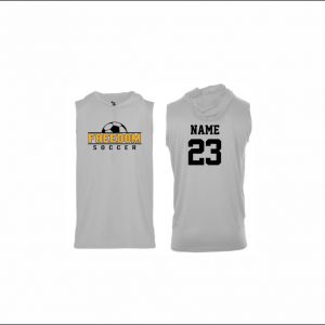 Freedom Boys Soccer - 6. Hooded Sleeveless Performance Shirt (Silver)