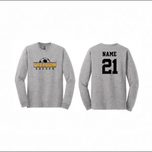 Freedom Boys Soccer - 7. Long Sleeve Cotton T-Shirt (Gray)
