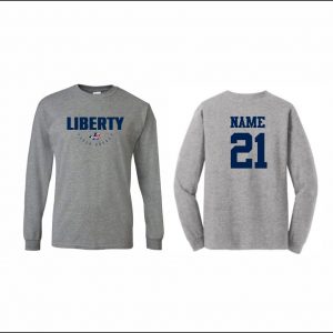 Liberty Field Hockey - 7. Long Sleeve Cotton T-Shirt (Gray)