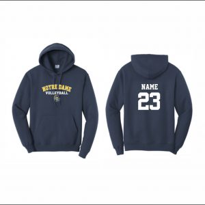 Notre Dame Volleyball - 8. Hooded Sweatshirt (Navy)