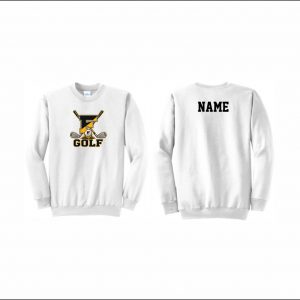 Freedom Golf - 8. Crewneck Sweatshirt (White)