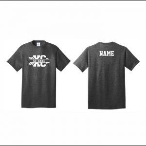 St. Anne Cross Country - 2. Short Sleeve Cotton T-Shirt (Dark Heather Gray)