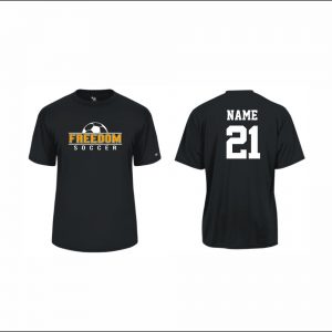 Freedom Boys Soccer - 3. Short Sleeve Performance Shirt (Black)