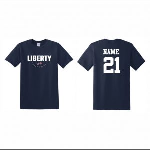 Liberty Field Hockey - 1. Short Sleeve Cotton T-Shirt (Navy)