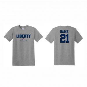 Liberty Field Hockey - 3. Short Sleeve Cotton T-Shirt (Gray)