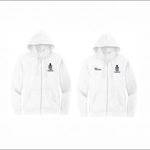 Liberty Percussion - 11. Full Zip Hooded Sweatshirt (White)