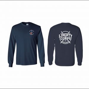Liberty Percussion - 4. Long Sleeve Cotton T-Shirt (Navy)