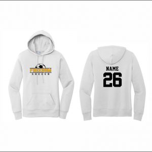 Freedom Boys Soccer - 34. Ladies Hooded Sweatshirt (White)