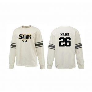Berks Saints Soccer - 8. Archive Crew (Antique White/Black)