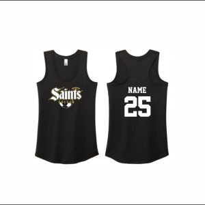 Berks Saints Soccer - 11. Ladies Racerback Tank (Black)