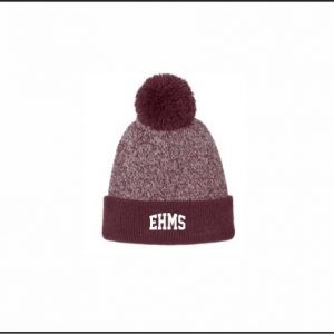 East Hills Band - 9. Heather Pom Beanie (Maroon)